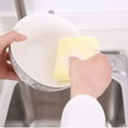 thumbnail image 5 of Kuyiluo Net Sponge 5pcs Net Cleaning Sponge Simple Practical Kitchen Cleaning Sponge for Dish Cup Bowl (Random Color), 5 of 7