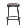 thumbnail image 4 of American Woodcrafters Chesson Gray Metal and Wood Backless Counter Stool, 4 of 4