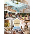 thumbnail image 5 of Turquoise Polka Dot Table Cloth, Modern Art Abstract Watercolor Dot Waterproof Tablecloth for Rectangle Tables, Reusable Washable Fabric Table Cover for Restaurant Kitchen Dining Tables 60"x120", 5 of 6