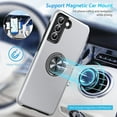 thumbnail image 5 of Hidden Series Galaxy S21 Case 5G, [Heat Dissipation] [No Fall-Off Kickstand] 360° Metal Ring, Military Grade Shockproof Protective Phone Case Designed for Samsung Galaxy S21, Silver, 5 of 13
