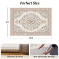 thumbnail image 7 of VUNATE Vintage Botanical Floral Printed Area Rug 8'x10' Soft Washable Non Slip Low Pile Rug for Living Room Bedroom Dining Room Home Decor Indoor Carpet with Blossom Design Colorful, 7 of 7