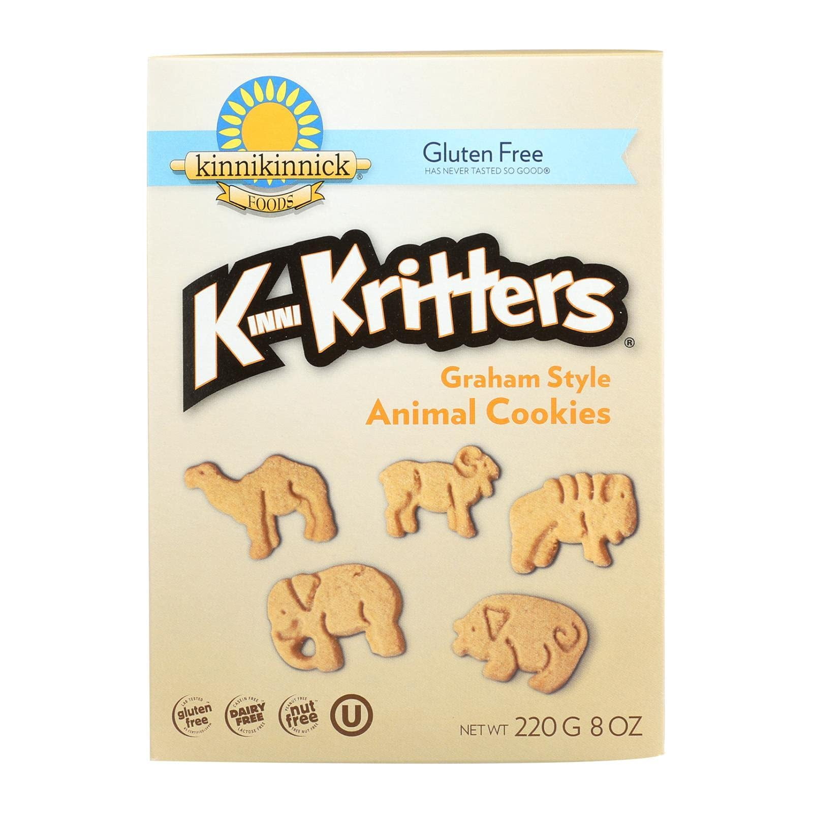 Kinnikinnick Gluten Free Animal Cookies, 8 Ounce (Pack of 6)