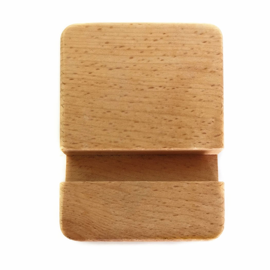 Cell Phone Stand Wooden Universal Desktop Phone Holder Phone Display Stand