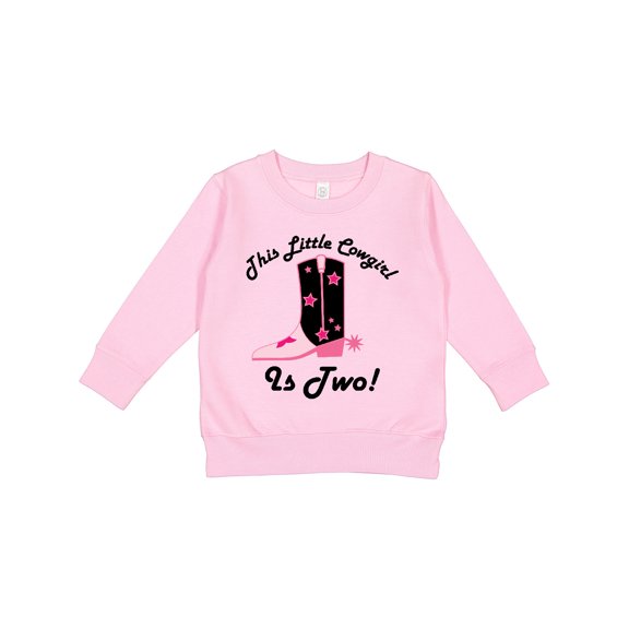 Inktastic 2nd Birthday Little Cowgirl 2 Year Old Toddler Sweatshirt