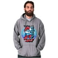 thumbnail image 3 of Airbrushed Cartoon Your on Smurf Turf Men Big & Tall Graphic Hoodie Brisco Brands 2X, 3 of 5