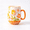 Orange, Multicolor, variant on Lumlo Colorful Floral Embossed Ceramic Coffee Mug, Large 24.5 oz Hand Painted Flower Pattern Drinking Cup with Orange Handle, Microwave Oven Dishwasher Safe, Unique Gift for Home Office & Tea Lovers