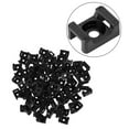 thumbnail image 2 of justharion 100pcs Cable Tie Mount Clips Saddle Type Wire Holder Bases Computer TV Cord Fixing Clamps, 2 of 6