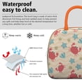 thumbnail image 3 of Lunch Bag Lunch Box for Women Reusable Insulated Lunch Bags,Water-Resistant Red Crab Sea Star Cooler Lunch Tote Bag, Large Capacity for Work Travel Picnic, 3 of 6