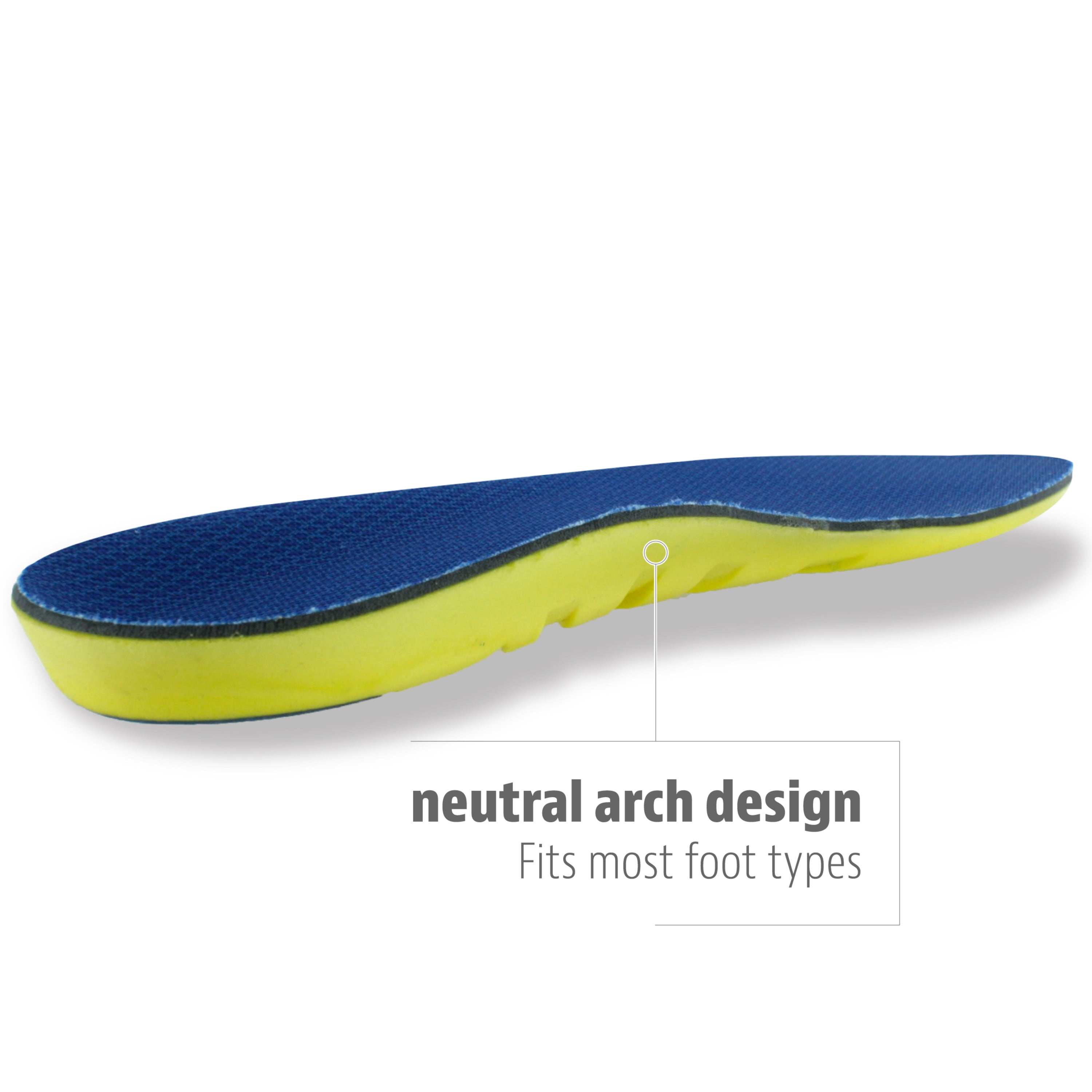 Sof Sole Insoles Men's ATHLETE Performance Full-Length Gel Shoe Insert, Men's 13-14