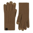thumbnail image 3 of SUXIAN Thermal Gloves Winter Knit Pattern Touchscreen Mittens Cold Weather Cycling Everyday Use Warm Winter Gloves Women Brown One Size, 3 of 3