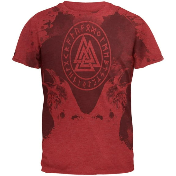 Viking Odin's Ravens Huginn And Muninn Men's Soft T-Shirt