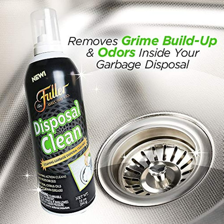 The FryOilSaver Co. B36C Garbage Disposal Brush Cleans Garbage Disposal Units & Removes Odors Sturdy Grip Handle Ergonomic T-Grip Handle Universal