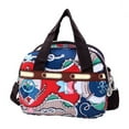 thumbnail image 2 of SPRING PARK Nylon Shoulder Bag Multi Pocket Zipper Tote Floral Print Crossbody Shoulder Handbag, 2 of 7