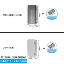 Ip66Abs Hinged Plastic Enclosure Waterproof Power Electrical Junction Box