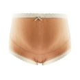 thumbnail image 2 of TUWABEII Women's Maternity Underwear,Ladies Comfortable Prenatal Solid Color Large Size Short High Waist Lace Abdominal Panties Underwear, 2 of 5