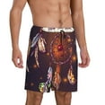 thumbnail image 2 of Xecao Beautiful Dreamcatcher1 Print Men's Sleepwear Shorts Pajama Bottom Lounge Short ,Nightwear with Convenient Pockets for Relaxed Home Wear-XX-Large, 2 of 6