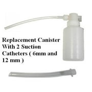 LINE2design Manual Suction Pump - Lightweight 2 Tubes Replacement Canister