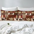 thumbnail image 3 of Erosebridal Aztec Fitted Sheet Full for Adult, Rustic Animal Fitted Sheet Set Full, Hippie Style Decor 3pcs（No Top Sheet）, 3 of 6