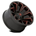 thumbnail image 2 of Fuel D787 Assault 22X9.5 6X135/6X139.7 20Et 170.1Cb Matte Black Red Milled Wheel, 2 of 3