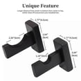 thumbnail image 3 of Baseball Bat Display Case Wall Mount - Solid Handmade Horizontal Rack for Baseball & Softball Bats, 3 of 3