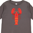 thumbnail image 4 of Inktastic Lobster Cute Ocean Creature Boys or Girls Long Sleeve Toddler T-Shirt, 4 of 5