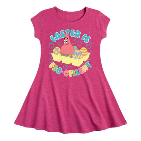 

SpongeBob Squarepants - Easter Is Egg - Toddler And Youth Girls Fit And Flare Dress