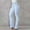 Light Blue, variant on Babysbule Womens Denim Flared Jeans Women Fashion Leisure Pocket Button Trousers Slightly Flared Pants