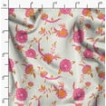 thumbnail image 2 of Soimoi Cotton Poplin White Fabric By the Yard - 42 Inch Wide - Florals, Leaves Print Fabric - Elegant & Beautiful Patterns for Fashion and Home Decor Printed Fabric, 2 of 6