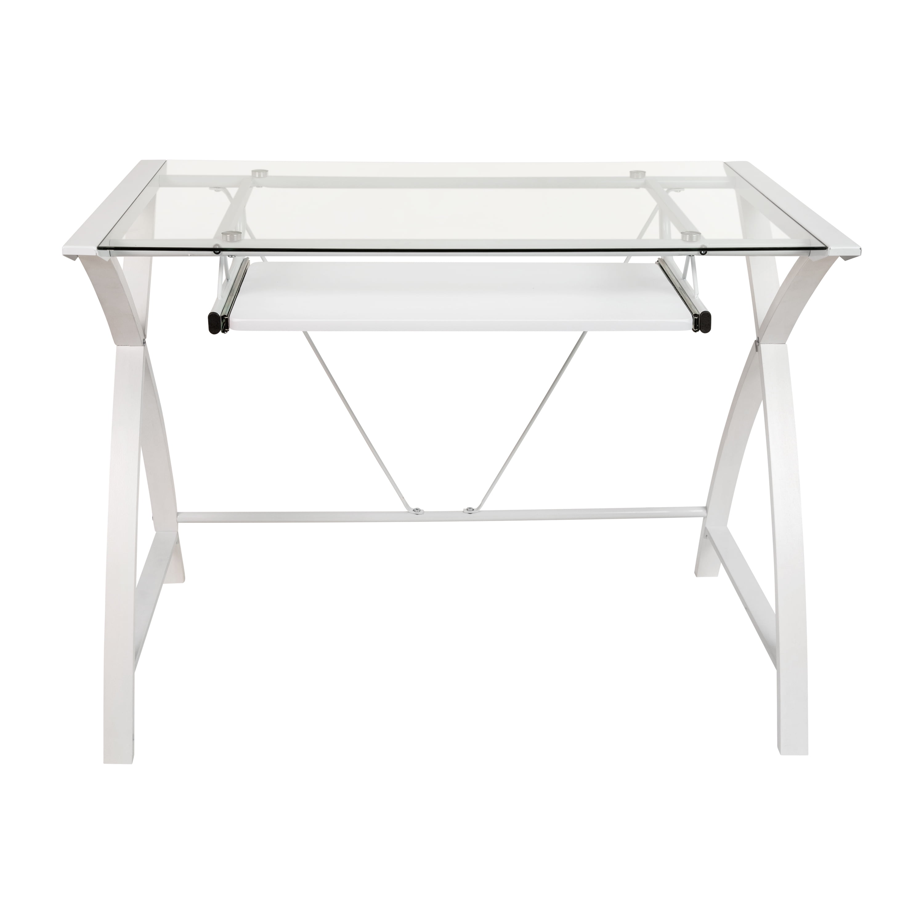 Flash Furniture Clear Acrylic Desk Partition, 12h X 23l