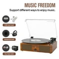Udreamer Vinyl Record Player With Bluetooth All In One Vintage Audio