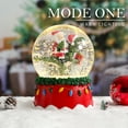 thumbnail image 3 of Christmas Musical Snow Globe，Musical Box Father Christmas Santa Claus Dinosaur,Gift Box Resin Glass Balls Table Decor, for Kids, 3 of 8