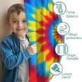 thumbnail image 3 of Blackout Kids Curtains,Colorful Tie Dye Mandala Pattern Childrens Insulated Curtains Set Of 2,Bedroom Essentials,Toddler Room Decor 42"x63", 3 of 5