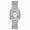 Silver, variant on Fashion Roman Numeral Full Diamond Square Women's Quartz Watch