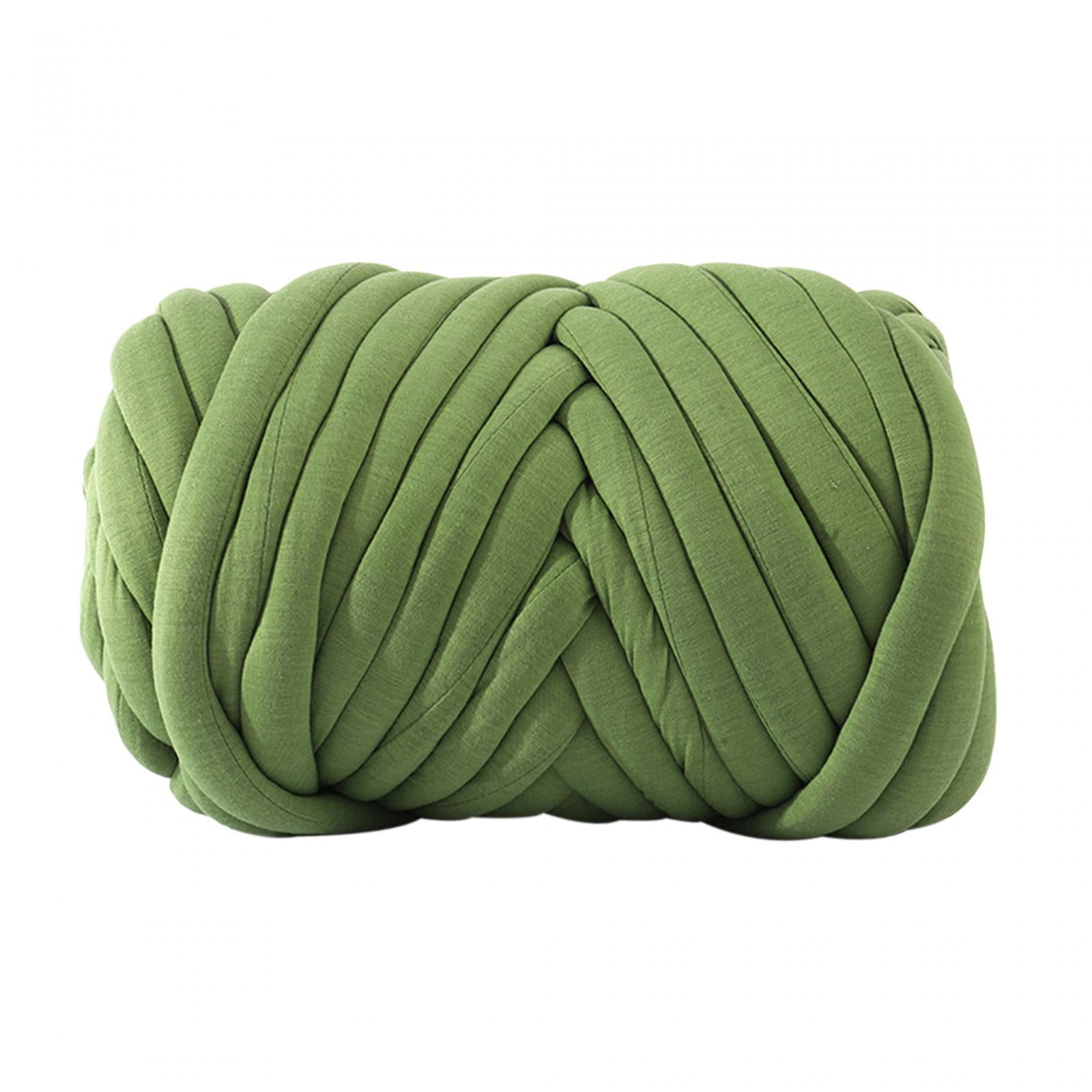 Abbracc Chunky Wool Yarn Arm Knitting Yarns Soft Weight Yarn for Weaving Scarf Pillow Green