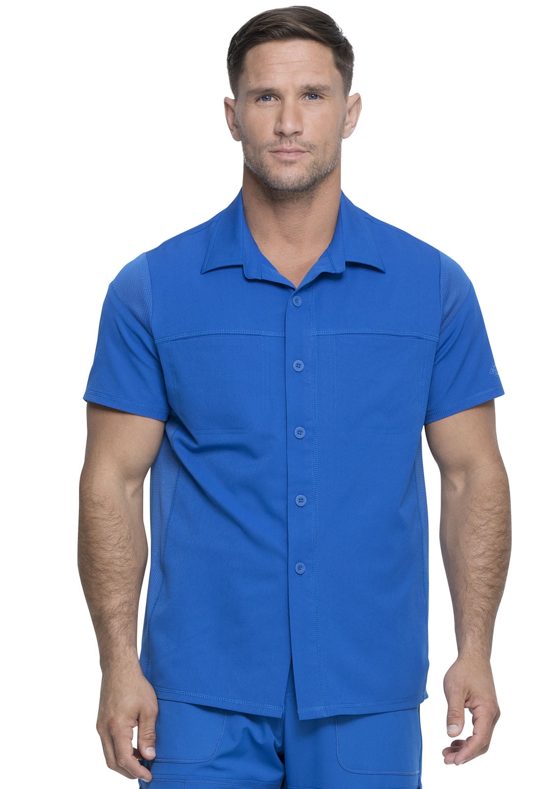 Dickies Dynamix Scrubs Top for Men Button Front Collar Shirt DK820