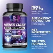 Multivitamin for Men - Once Daily Mens Multivitamins - Comprehensive Multi-Vitamin with Optimal Vitamin Bioavailability - Essential Vitamins A, C, D, E, Zinc Formula - Bottled in USA - 120 Capsules