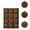 Brown, variant on Christmas Balls Flocking Boxed Christmas Tree Pendant Plastic Painted Velvet Holiday Decorations(12pcs/3.15In),Brown