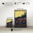 thumbnail image 5 of Mammoth Mountain, California, Mountain Bike Scene, Ride the Trails (12x18 Aluminum Art, Indoor Outdoor Metal Sign Decor), 5 of 5