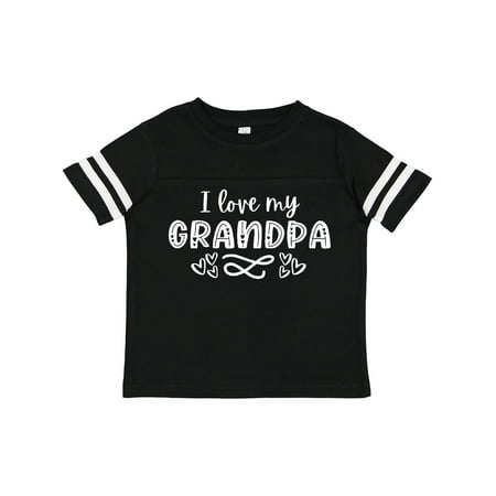 

Inktastic I Love My Grandpa with Hearts Gift Toddler Boy or Toddler Girl T-Shirt