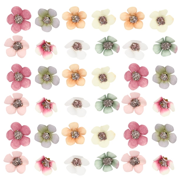 KAKOWELY 100 mini flores de seda artificiales de margarita para decoración artesanal.