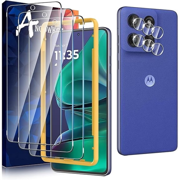 3 Pack for Motorola G Stylus 2025 Screen Protector   [3 Pack] Moto G Stylus 5G 2025 Camera Lens Tempered Glass Protector.9H Hardness.Support Fingerprint Unlock, Bubble-Free.Easy Installation