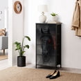 thumbnail image 6 of Gothic Dresser for Bedroom with 4 Storage Drawers Fiery Black Horse Glowing Red Eyes Dark Stormy Dressers Chest of Drawers Steel Framed Fabric Closet Organizers for Entryway Kids Women, 6 of 8