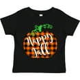 thumbnail image 3 of Inktastic Happy Fall Plaid Pumpkin Boys or Girls Toddler T-Shirt, 3 of 5