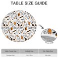 thumbnail image 6 of Trick or Treat Halloween Pattern Round Fitted Tablecloth with Elastic Edge,Dining Table Cover Waterproof,Outdoor Round Tablecloth for Camping,Dining,Indoor and Outdoor, 6 of 7