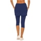 thumbnail image 2 of TaTaai Women's Fake Two Piece Leggings with Skirt Side Pockets High Waisted Cropped Yoga Pants 7/8 Length Athletic Running Tights Summer Sportswear Gift, 2 of 7