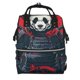 thumbnail image 1 of Easygdp Red Black Eastern Panda Warrior para Bolsa de Bebé de Gran Capacidad con Múltiples Bolsillos, Bolsa de Pañales para Padres, Bolsa de Viaje Organizada y Elegante, 1 of 6