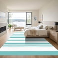 thumbnail image 3 of ODIKA 3'x5' Machine Washable Non-Slip Area Rug, Geometric Seafoam Green High Traffic Rug, Green, 1051632, 3 of 7