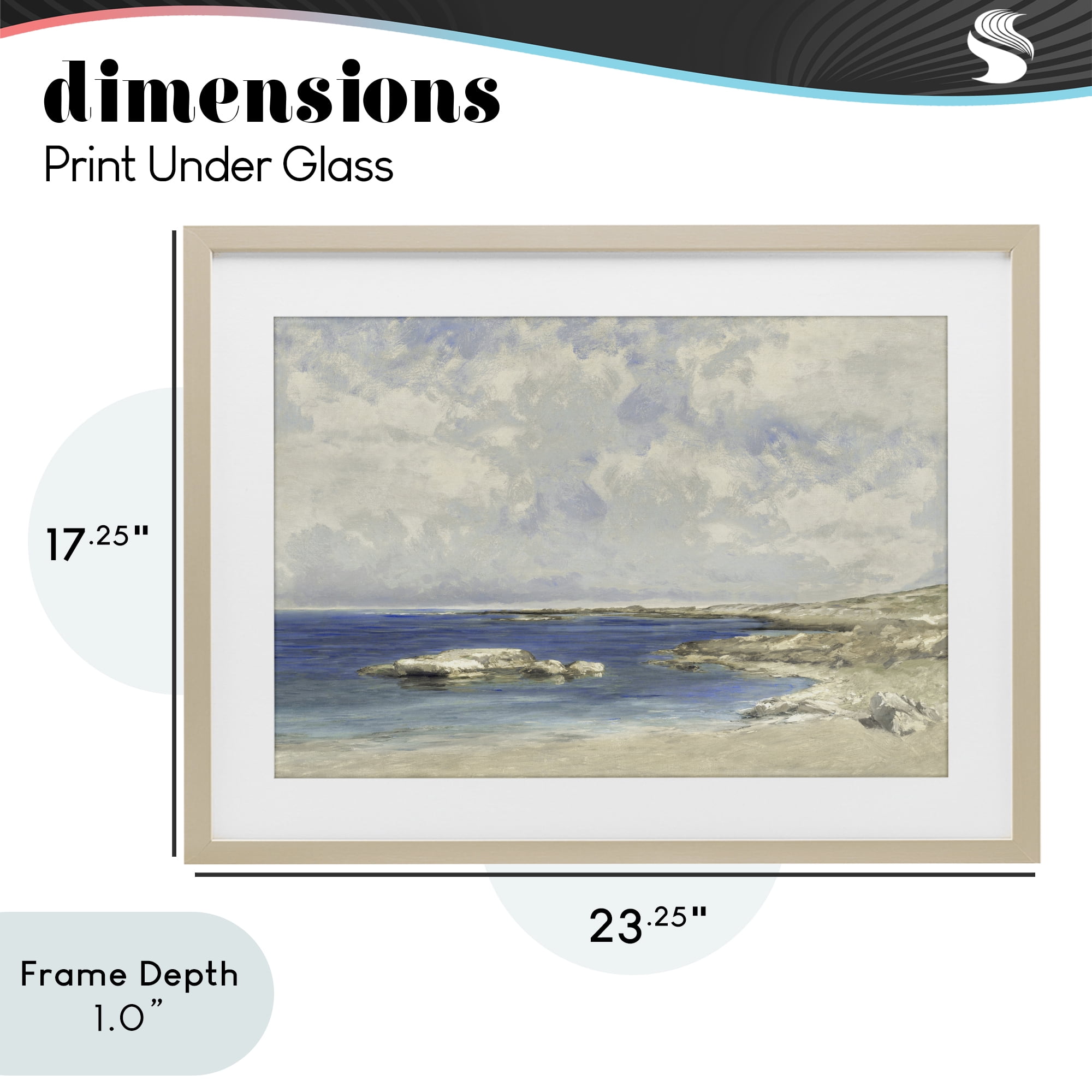 Stupell Industries Pond At Morning Birch Framed Print Under Glass, design by Christy McKee