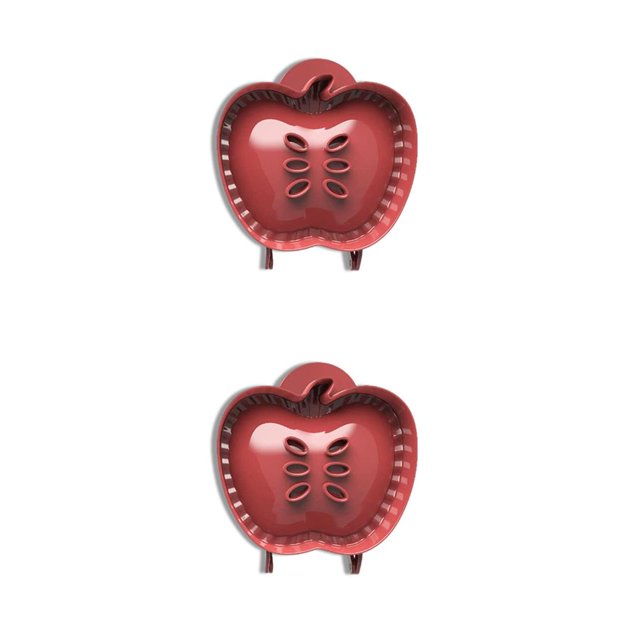 Yuarrent Molde para tarta de mano, molde de de bolsillo de plástico, bandeja para hacer postres resistente a bricolaje, pastel, pan, vacaciones de Fruta 2piezas Yuarrent CBP163024