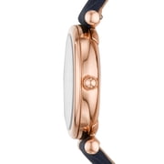 Fossil Womens Carlie Mini Three-Hand, Rose Gold-Tone Stainless Steel Watch